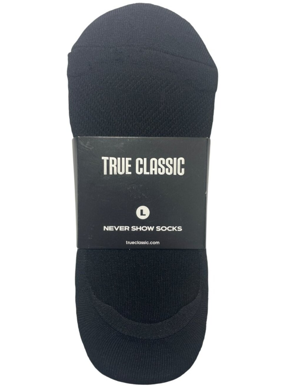True Classic Never Show Socks LOT-OF-2 (6-PAIR) Black Women's Size Large NWB